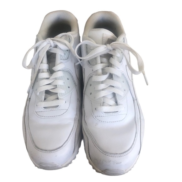 Nike Other - Nike Mens Air Max 90 Leather Athletic Sneakers White 302519-113 Low Top Size 9